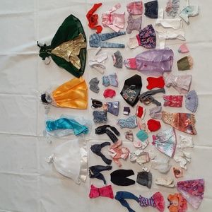 Barbie clothes and misc other small doll clothes